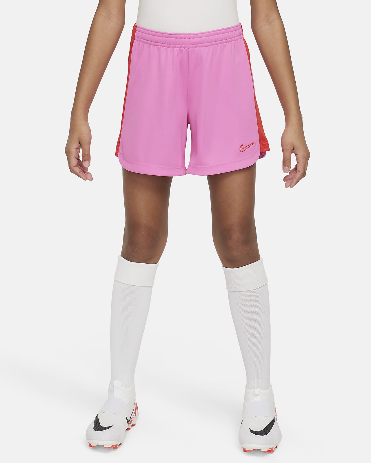 Nike Dri-Fit Running Shorts Girls Youth L Aqua Blue Hot Pink 5