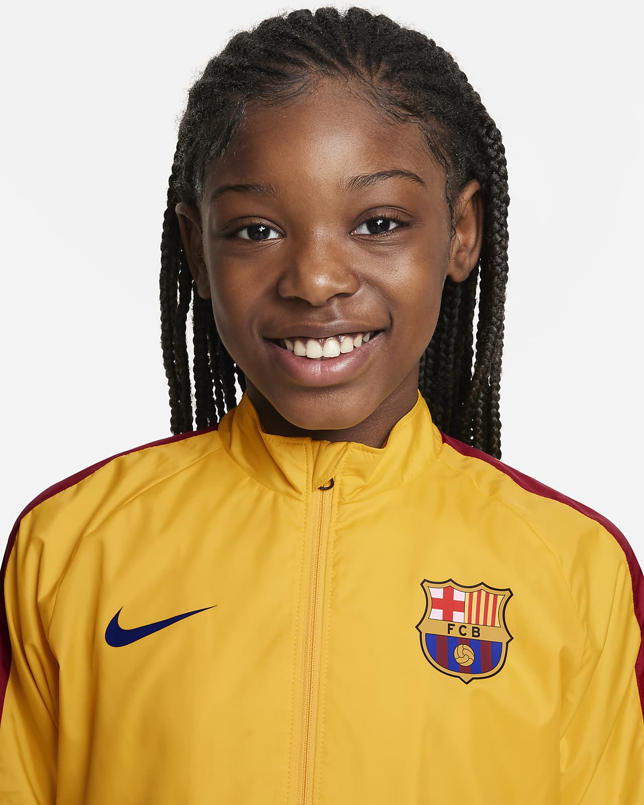 F.C. Barcelona Repel Academy AWF Older Kids' Football Jacket. Nike LU