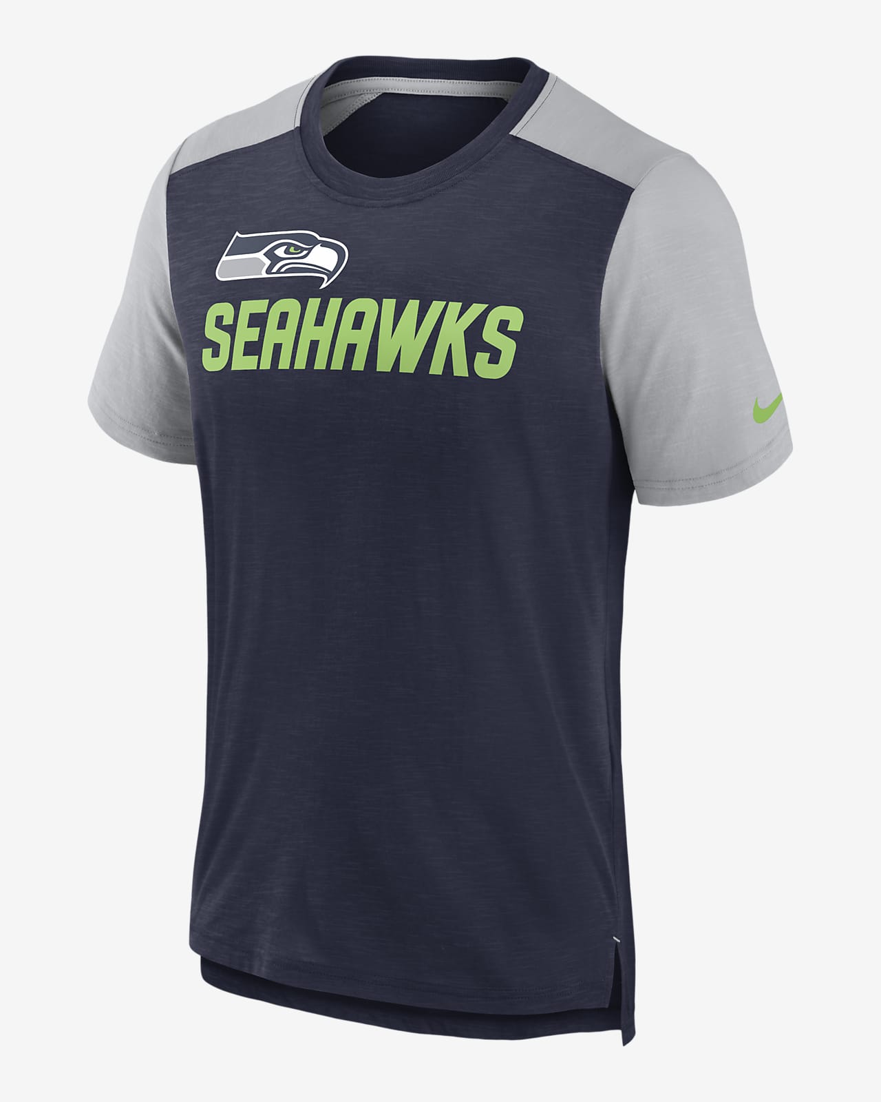 Playera para hombre Nike Color Block Team Name (NFL Seattle Seahawks)