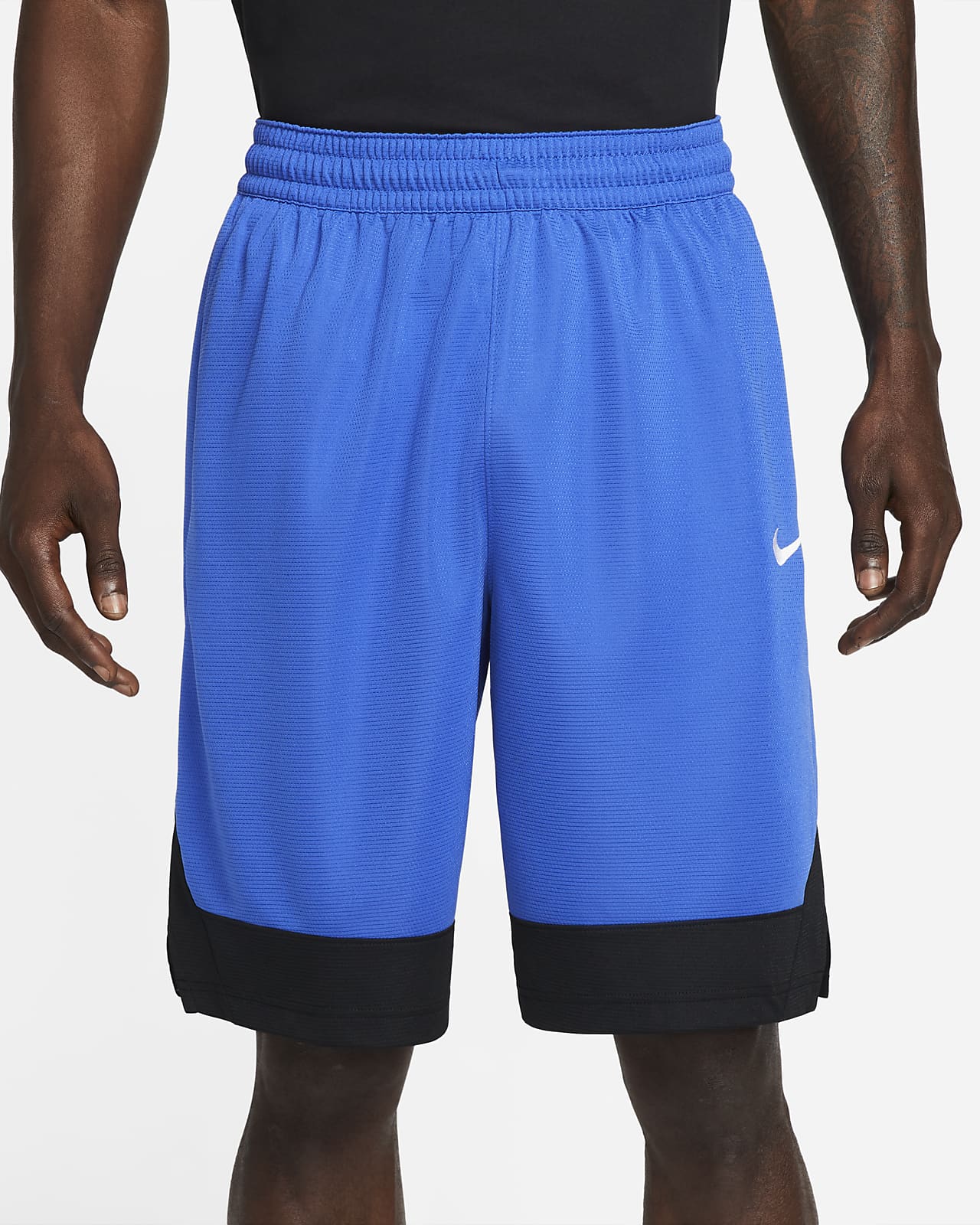 Nike Men's Dri-FIT Icon Basketball Shorts White/Black Medium at   Men's Clothing store