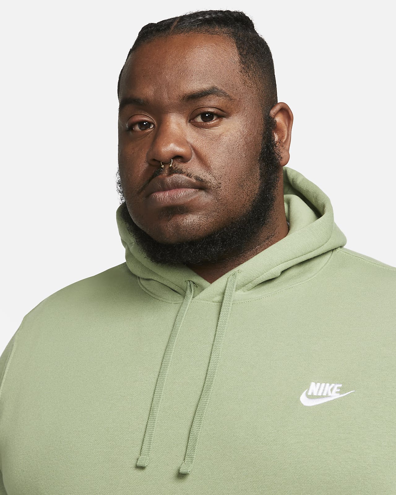 Nike Club Fleece Men's Patch Pullover Hoodie. Nike IE