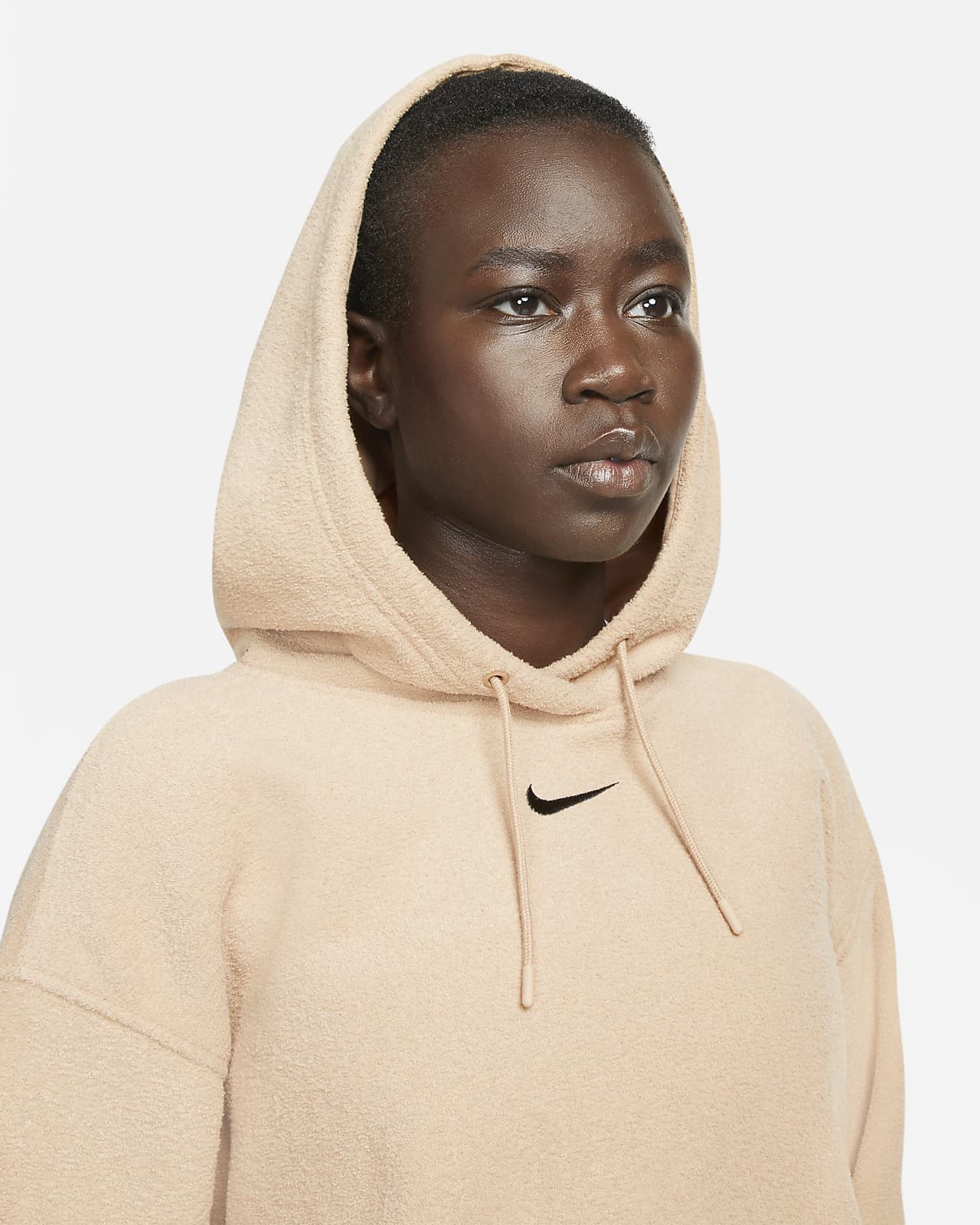 nike beige hoodie