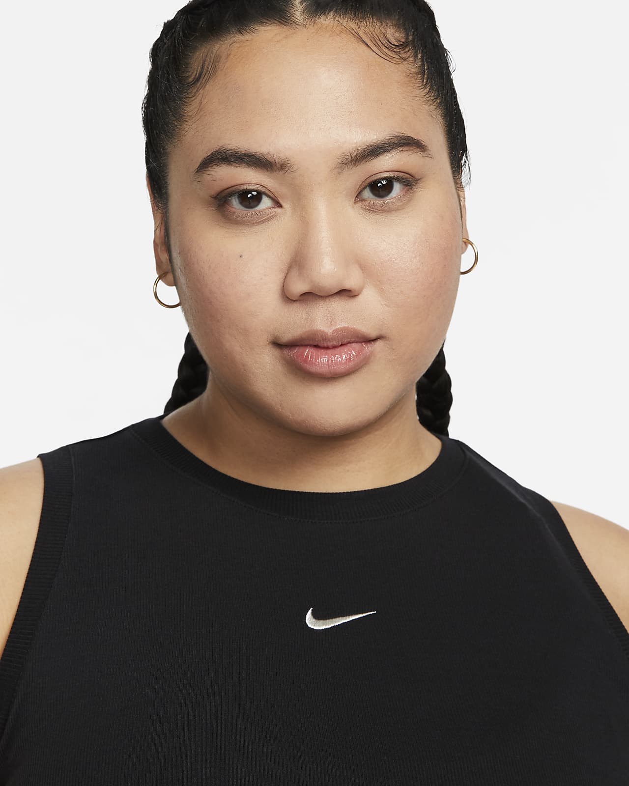 Nike Sportswear Chill Knit Women's Tight Cropped Mini-Rib Tank Top.