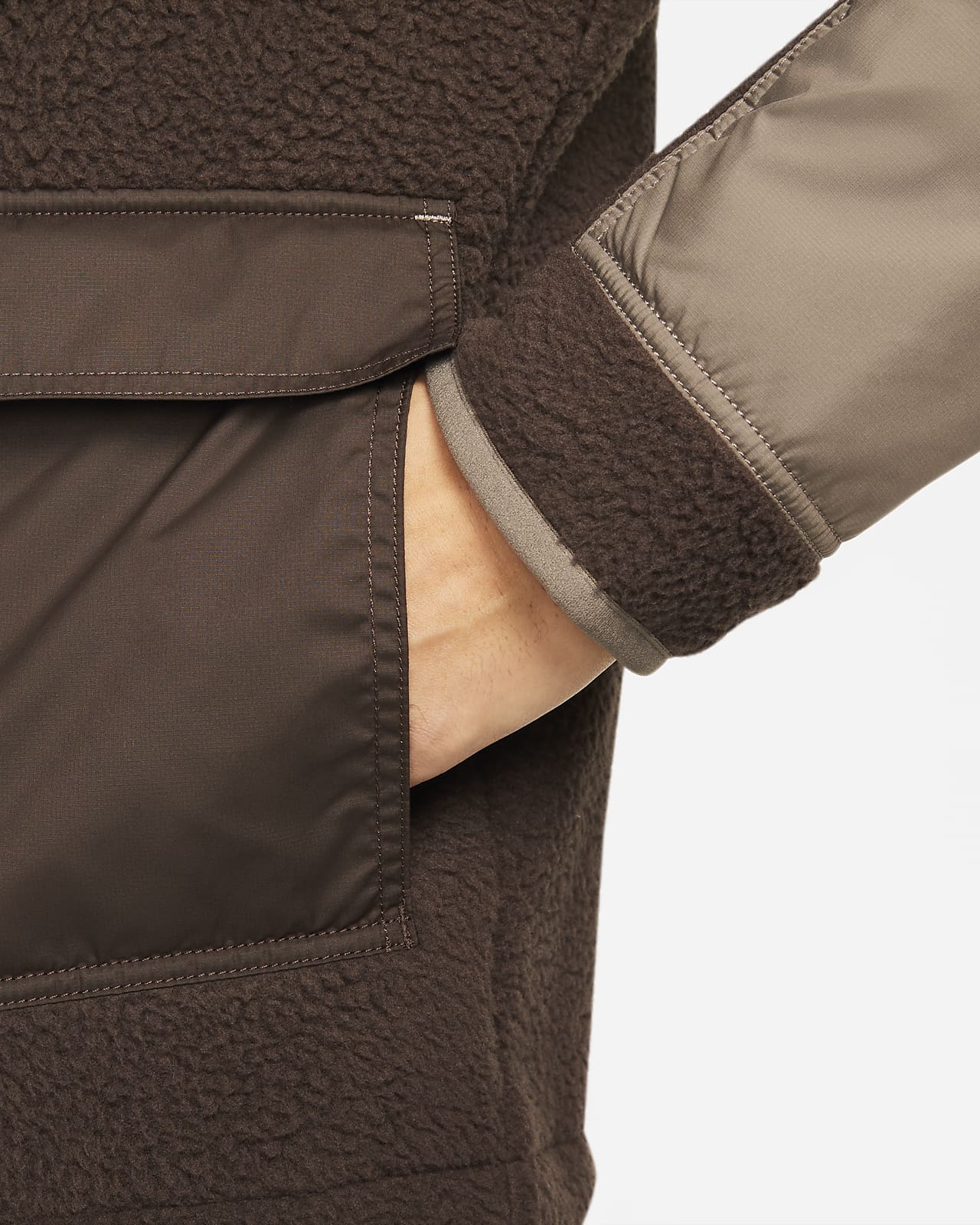 men's pile fleece jacket