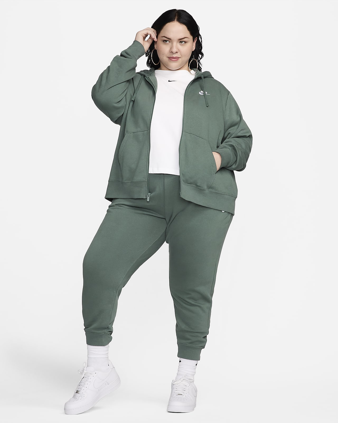 Nike Sportswear Club Fleece Women's Full-Zip Hoodie (Plus Size)