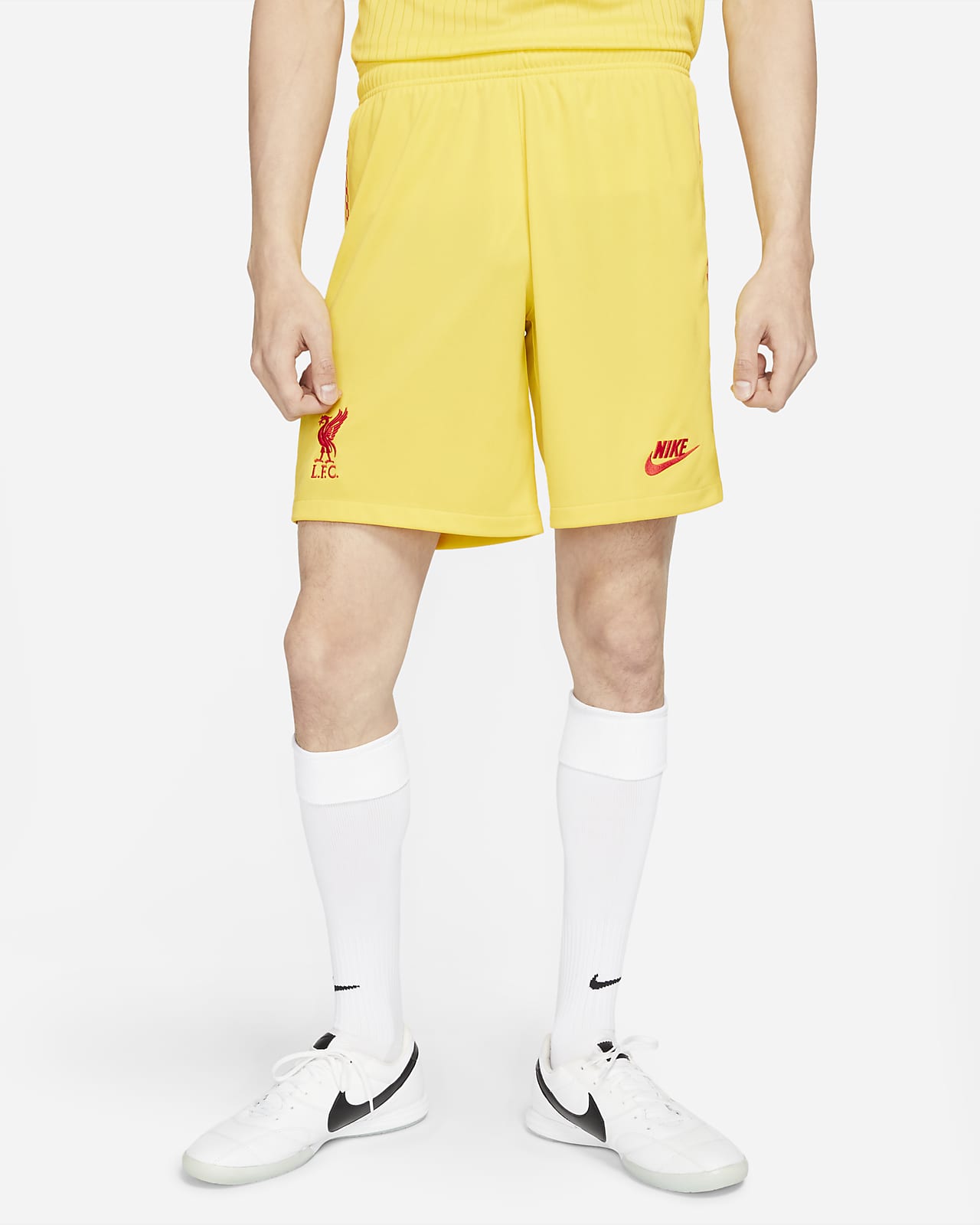 yellow liverpool shorts