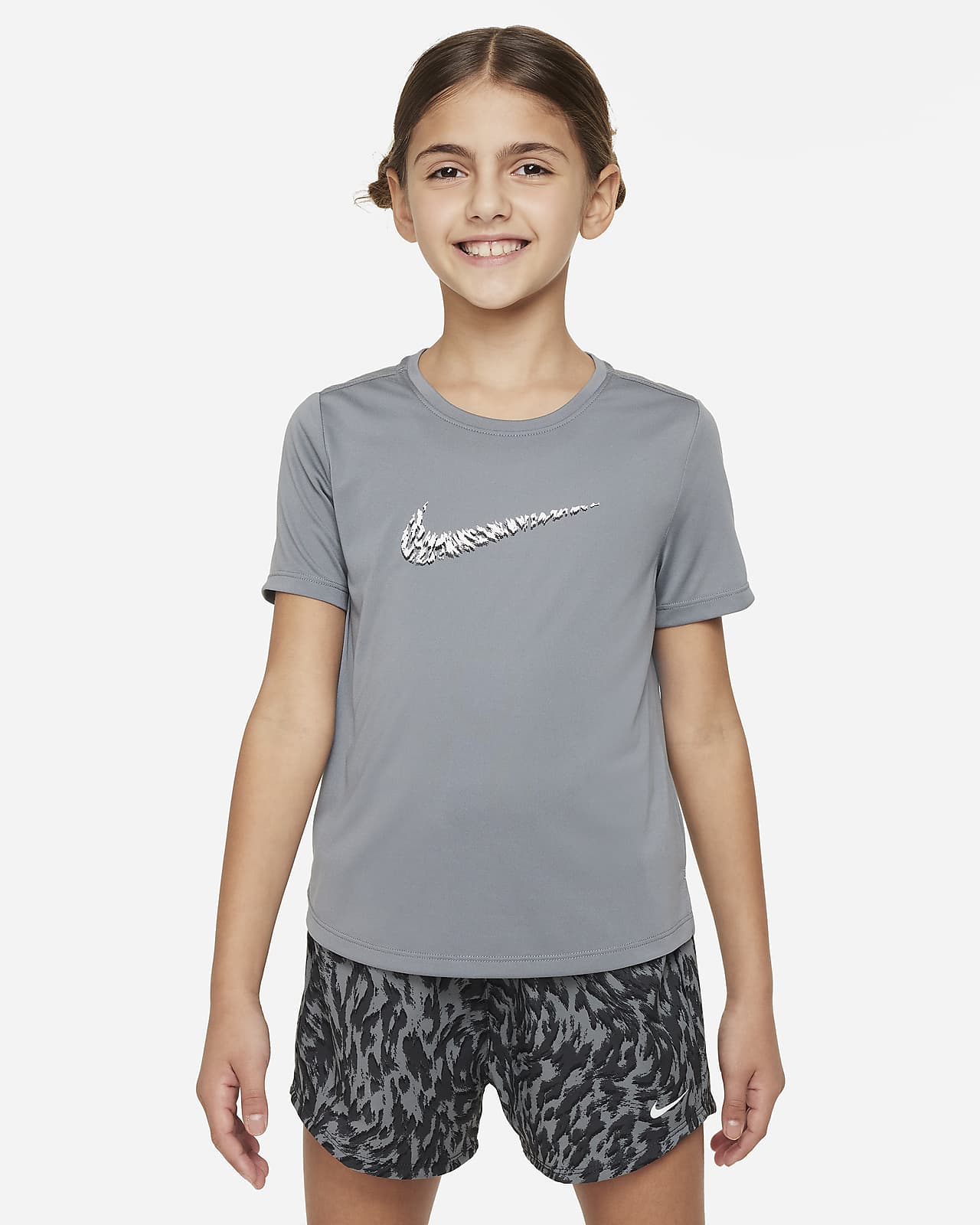 Nike One rövid ujjú edzőfelső nagyobb gyerekeknek (lányoknak)