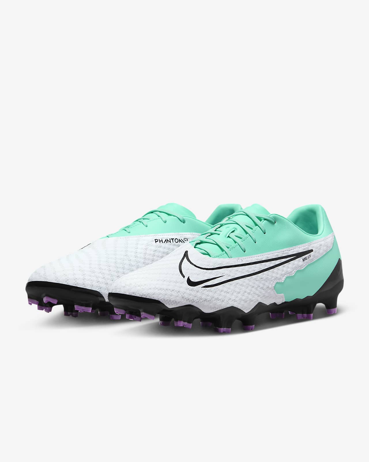 NIKE - Botas de fútbol azul y blanco Phantom GX Academy DF AG Niño/a