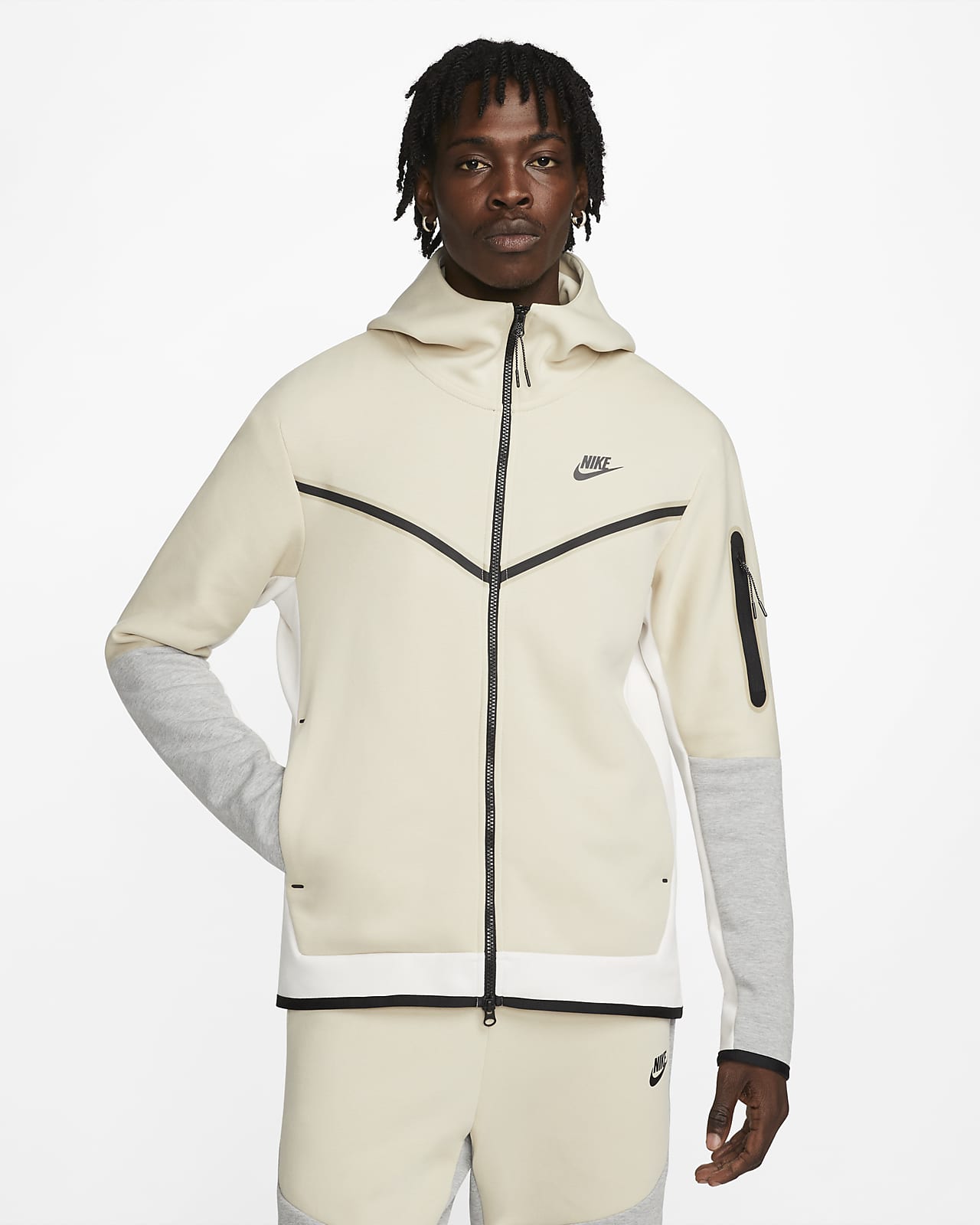 Męska bluza z kapturem i zamkiem na całej długości Nike Sportswear Tech Fleece