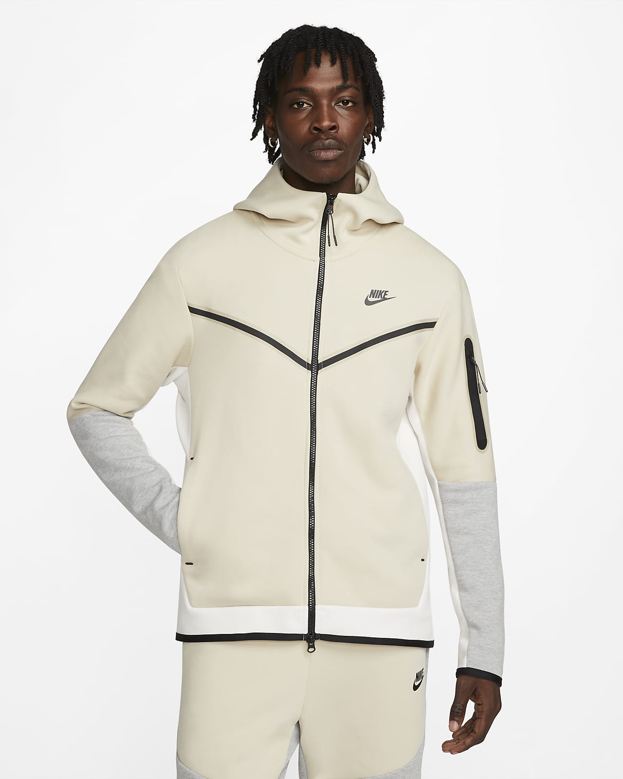 Nike Sportswear Tech Fleece Tam Boy Fermuarlı Erkek Kapüşonlu Üst