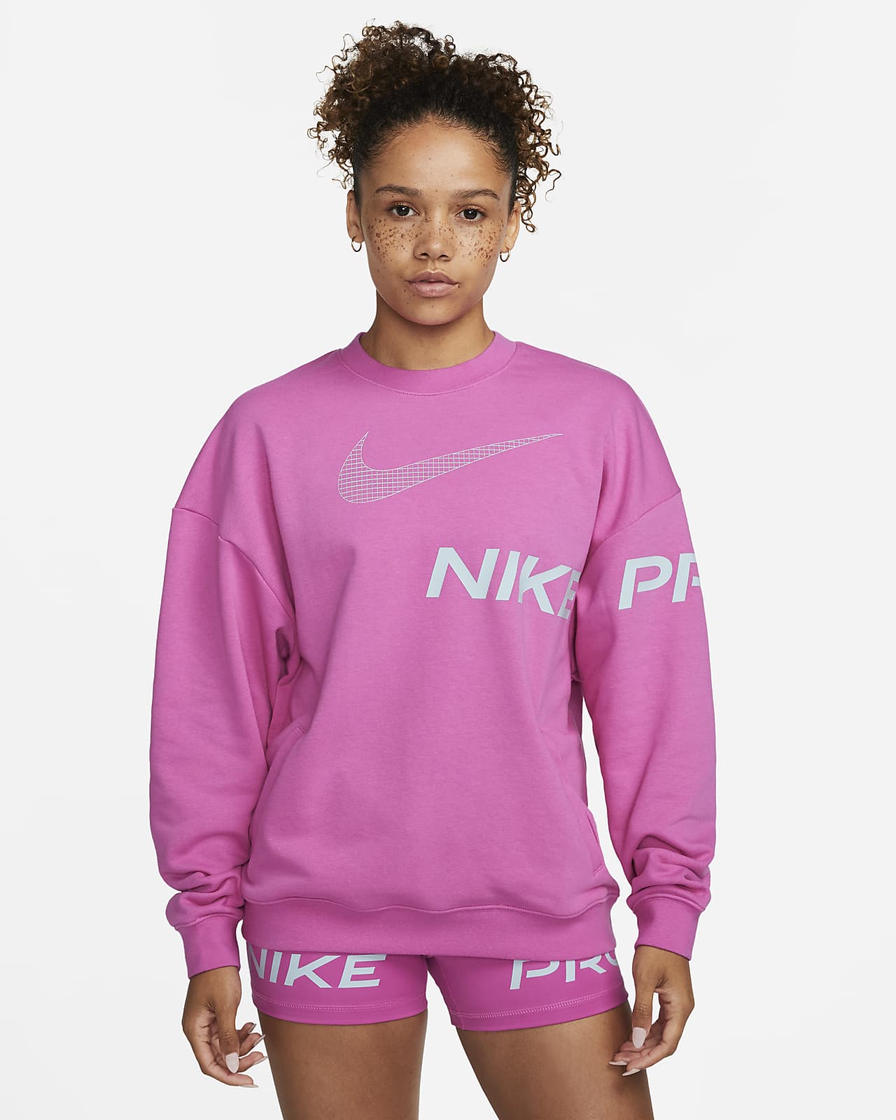 Nike Dri-FIT Get Fit French Terry Graphic Crew-Neck Nike LU