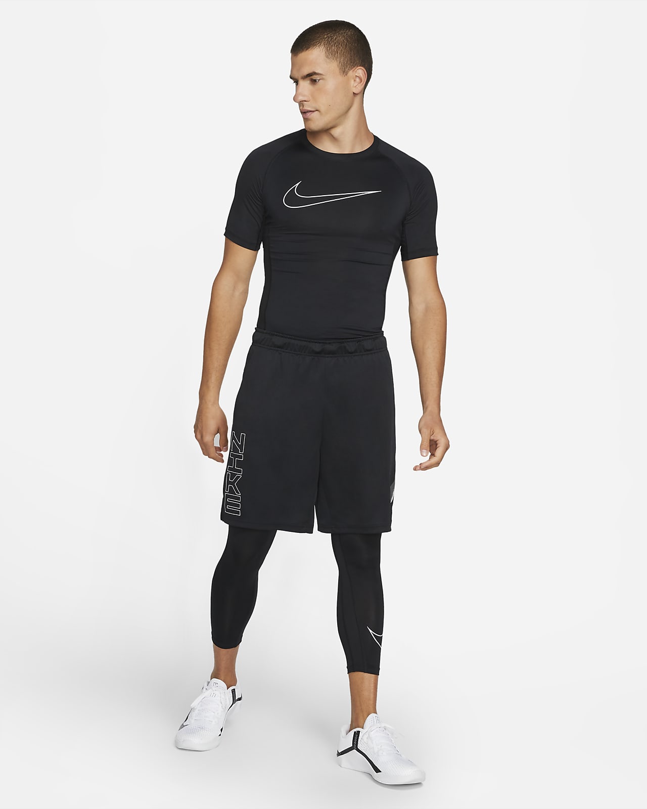 Nike Dri-FIT Tight-Fit Short-Sleeve Top. Nike