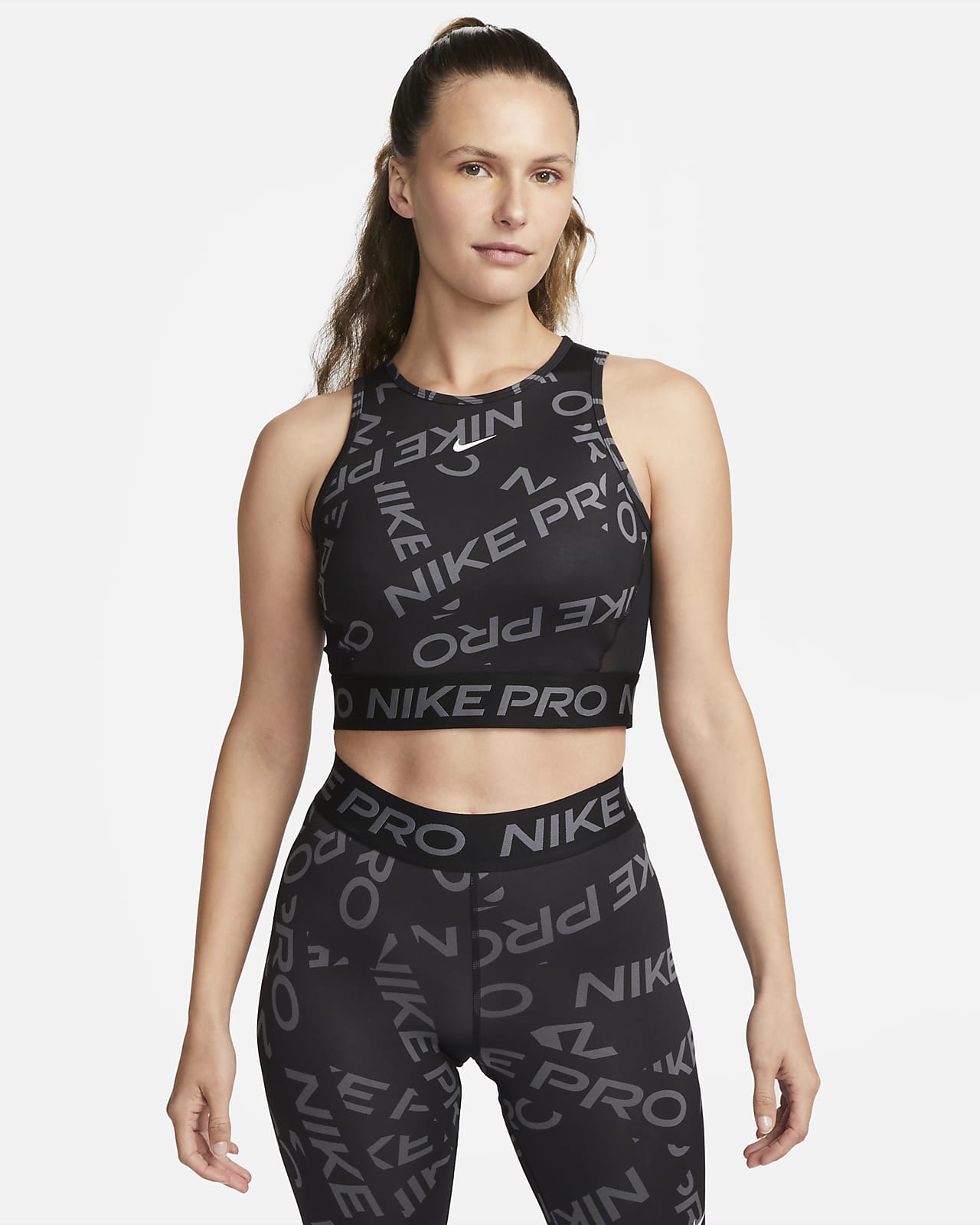 Nike Pro Dri-FIT Women's Cropped Long-Sleeve Top.