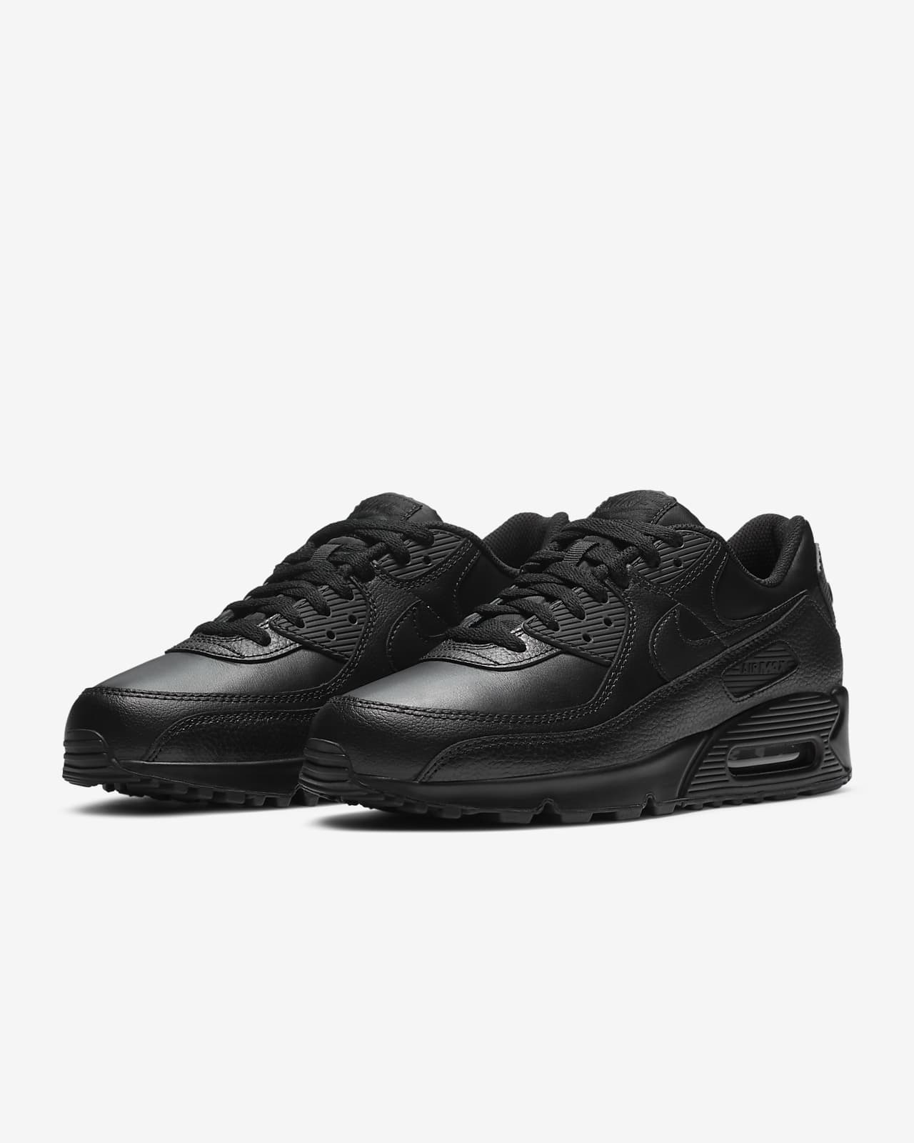 nike air max 90 mens black leather