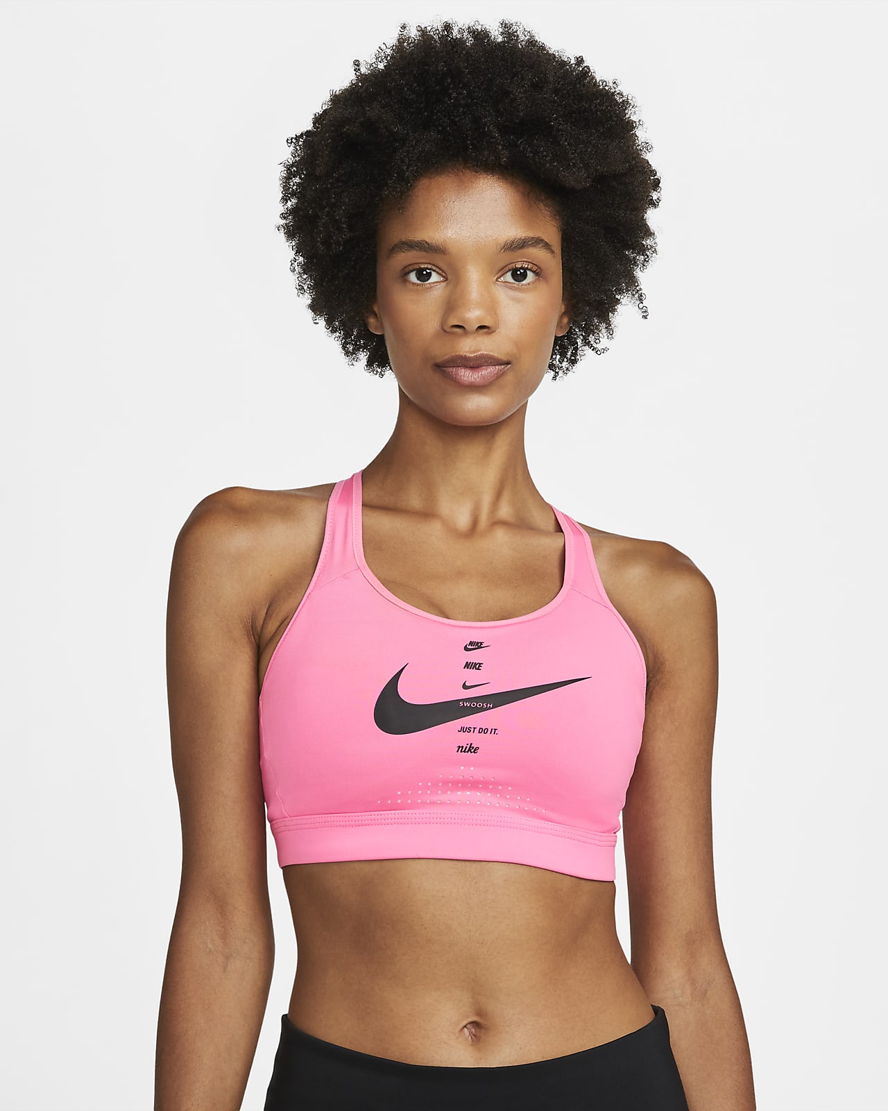 Bra deportivo sin almohadilla de alta sujeción para mujer Nike Impact Strappy