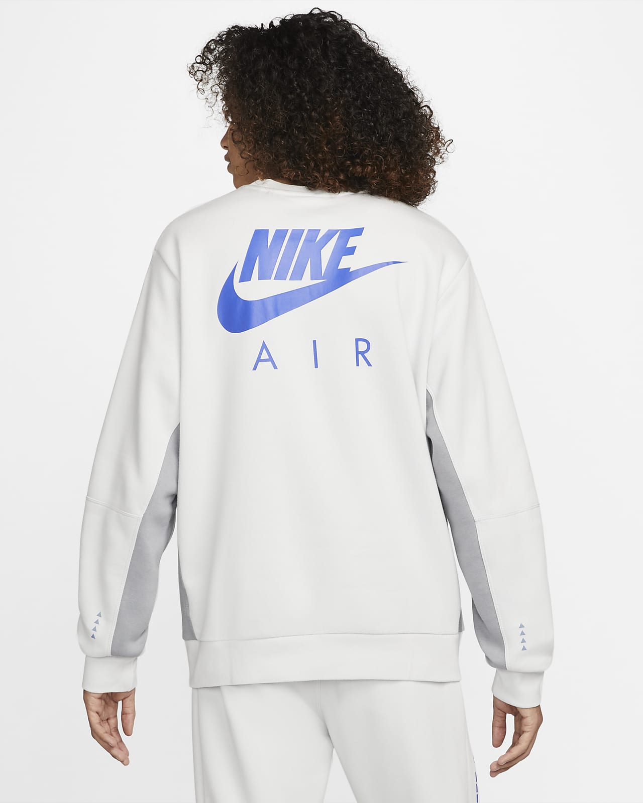 Sudadera de cuello redondo de tejido Fleece cepillado en la parte posterior  para hombre Nike Air. Nike MX