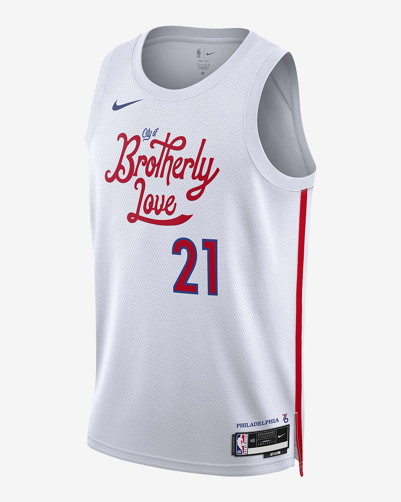 Persona responsable Licuar espejo Jersey Swingman de la NBA Nike Dri-FIT Joel Embiid Philadelphia 76ers City  Edition. Nike.com
