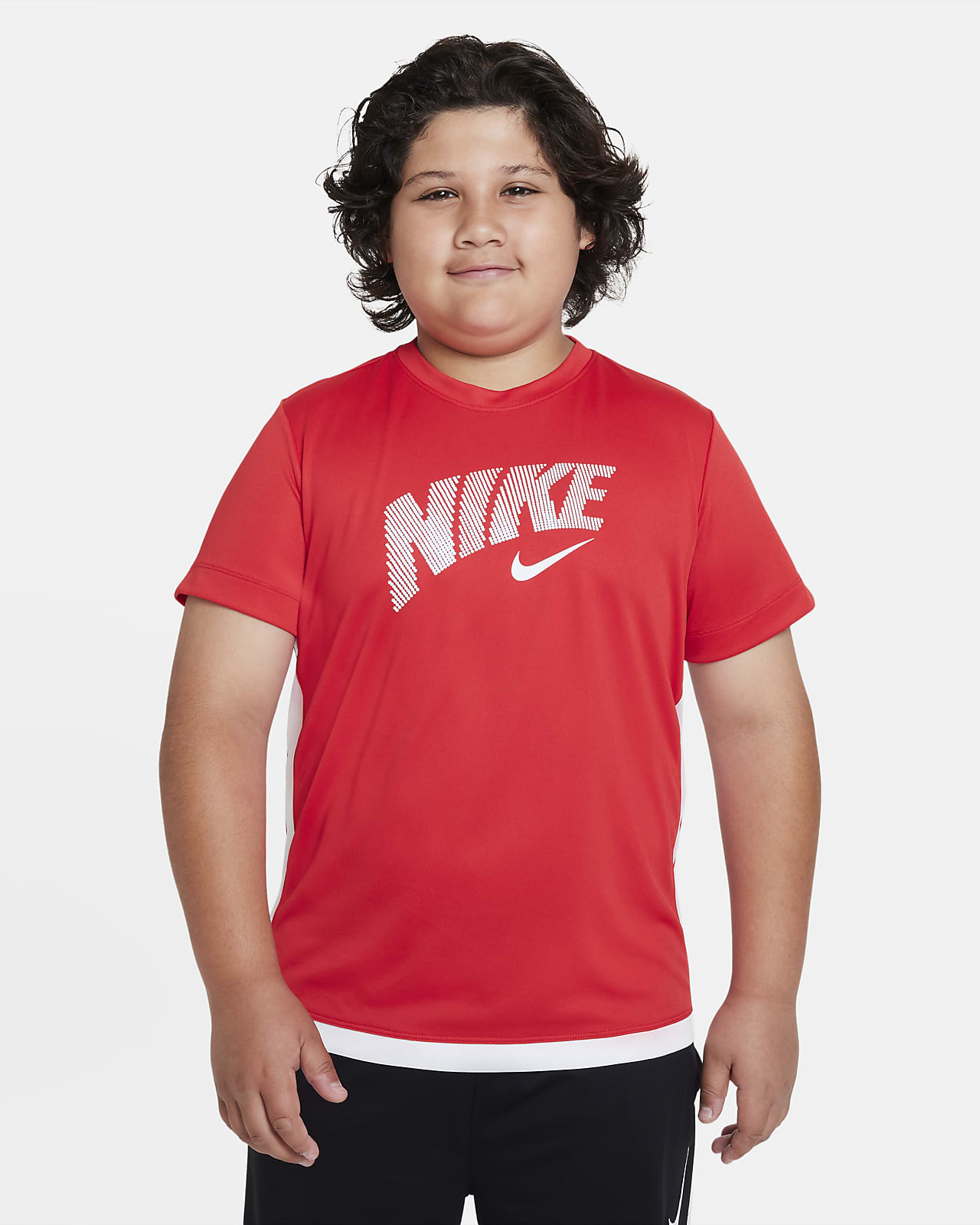 Top de entrenamiento estampado para niño talla grande Nike Dri-FIT Trophy (talla amplia)