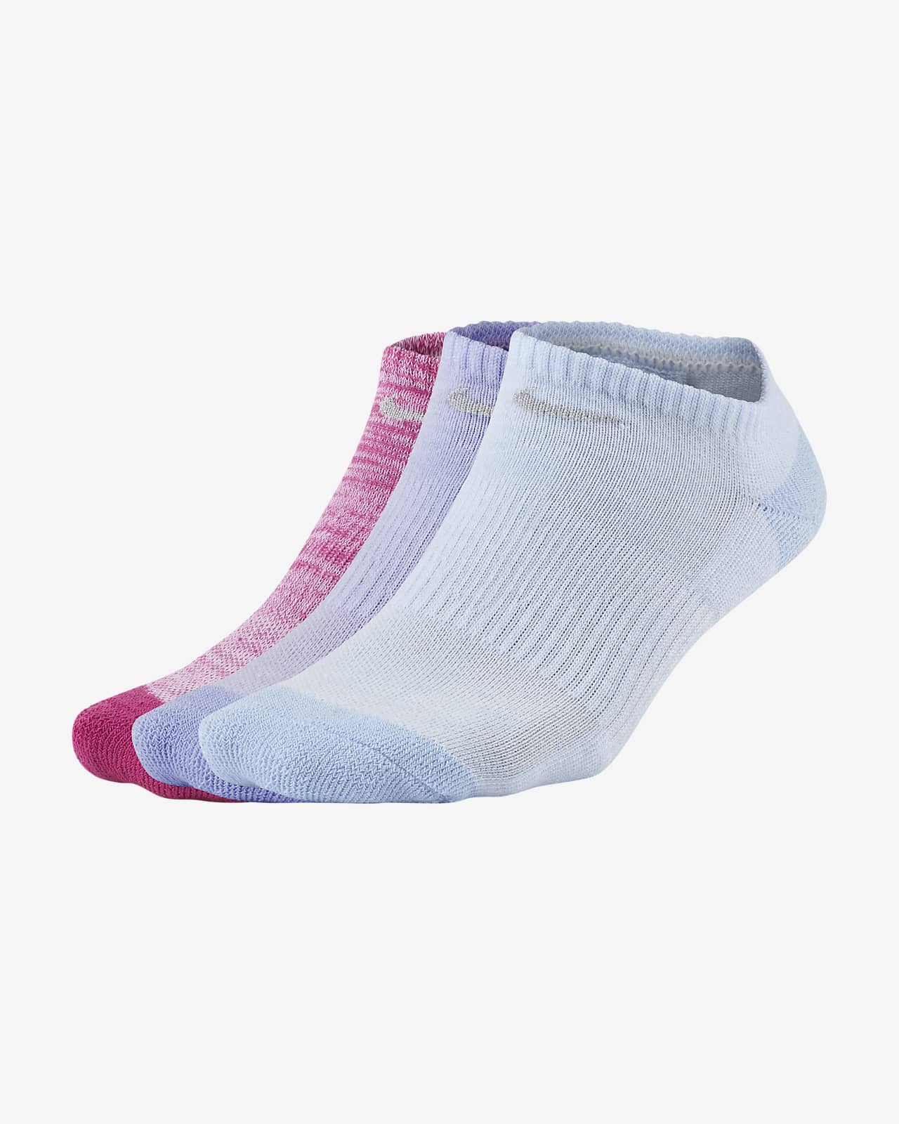 pink and blue nike socks