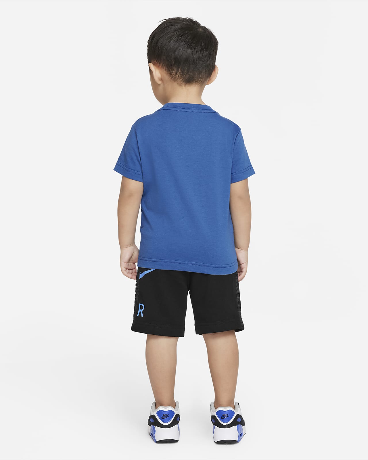 Nike Shorts Set - T-shirt/Shorts - Air - Black/Blue