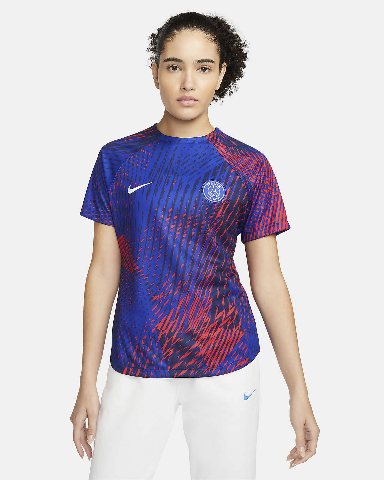 Deshonestidad binario soplo París Saint-Germain Camiseta de fútbol para antes del partido Nike Dri-FIT  - Mujer. Nike ES