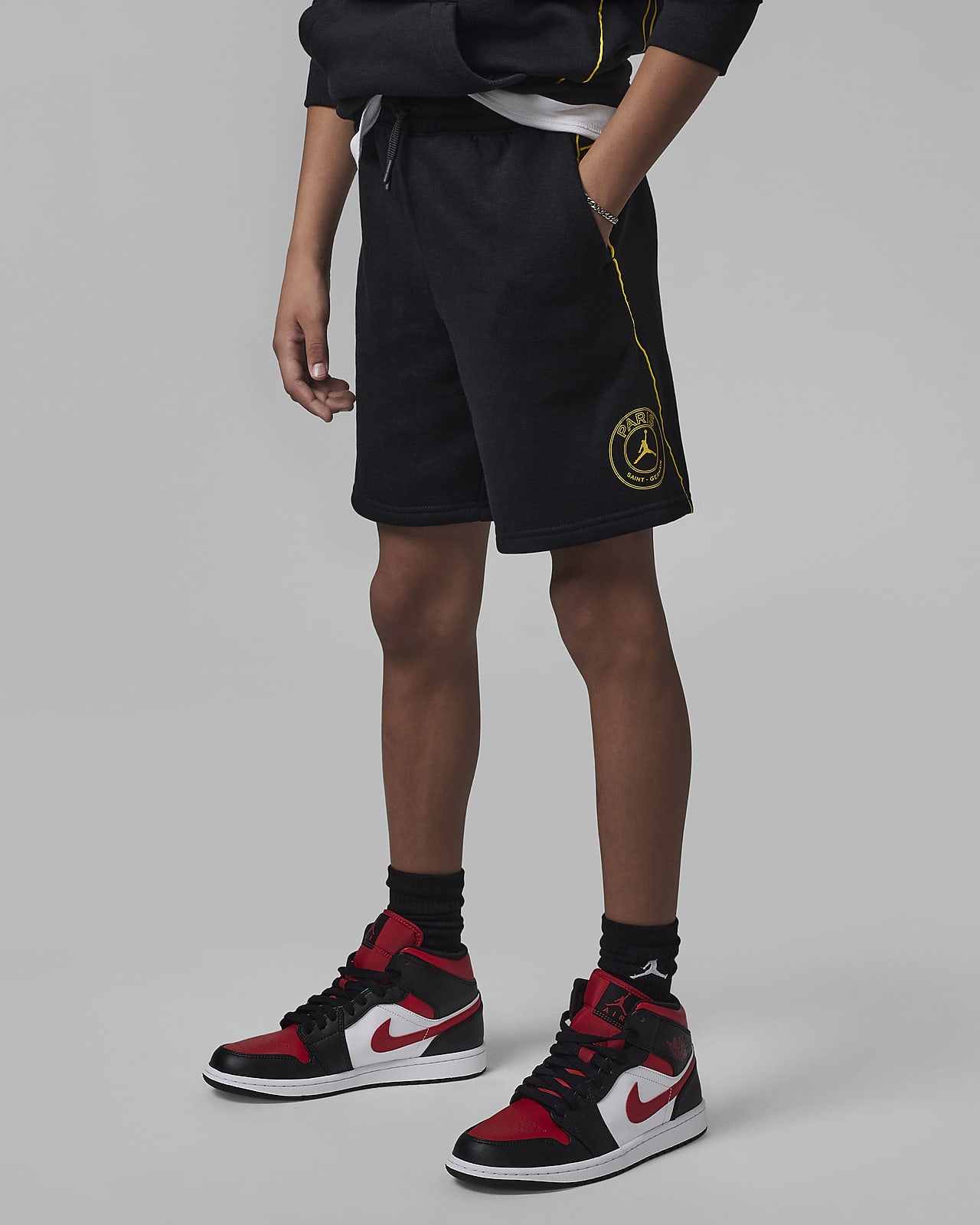 terminado Específicamente Guinness Jordan Paris Saint-Germain Fleece Shorts Big Kids' Shorts. Nike.com
