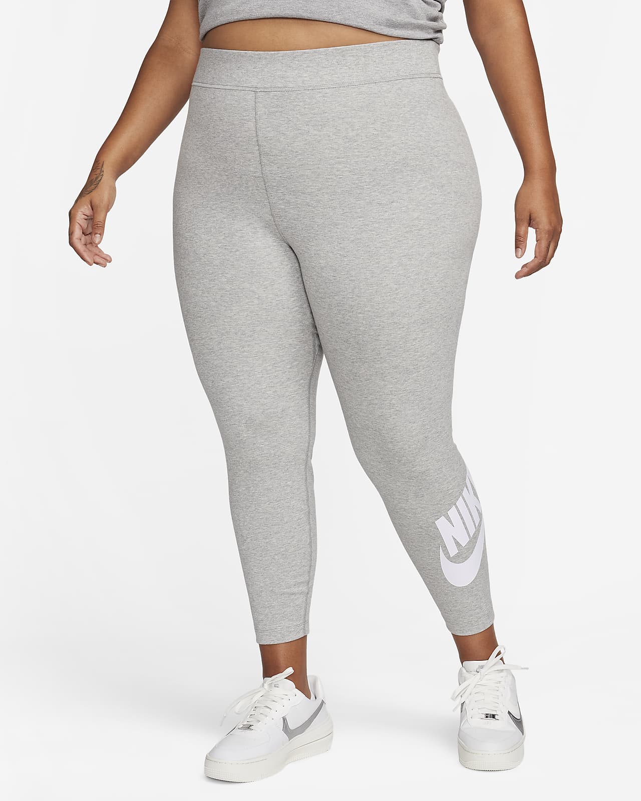 Leggings con gráfico de tiro alto para mujer (talla grande) Nike Sportswear Classics