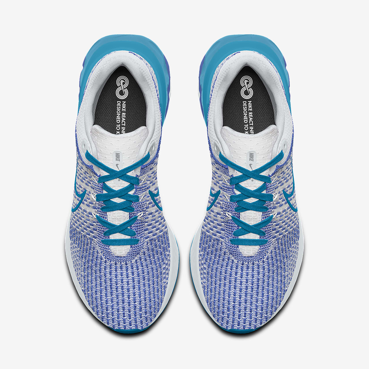 Nike React Infinity Run Flyknit 3 By You Custom Men's Road Running Shoes.  Nike IN