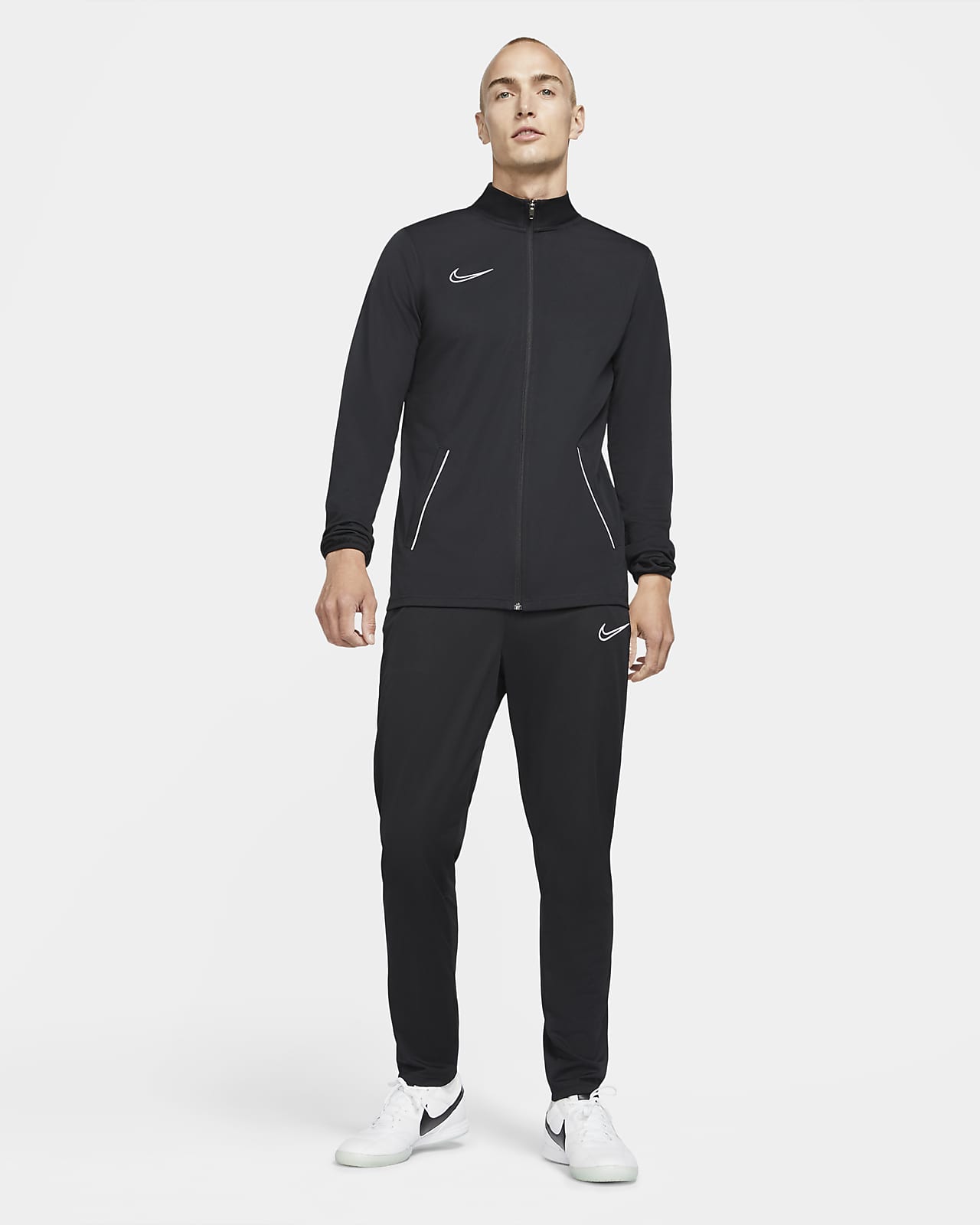 grey and black tracksuit nike