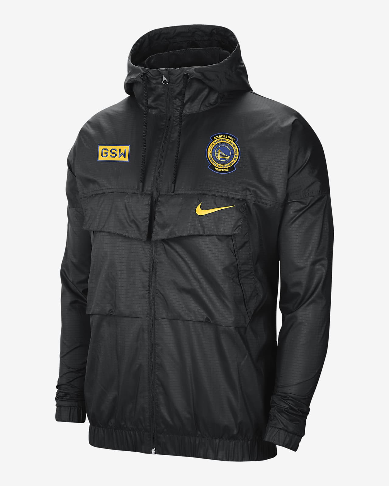 warriors jacket nike