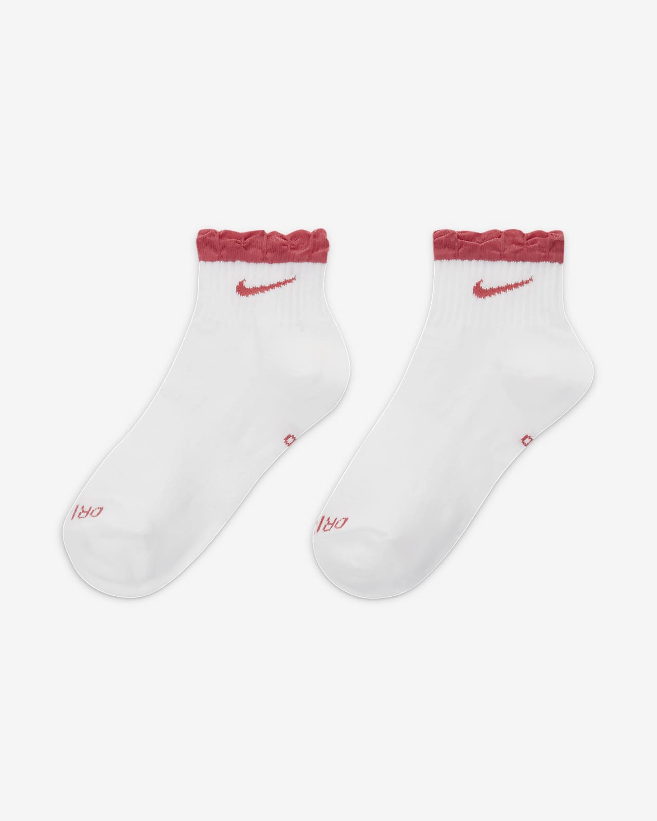 women's nike white ankle socks