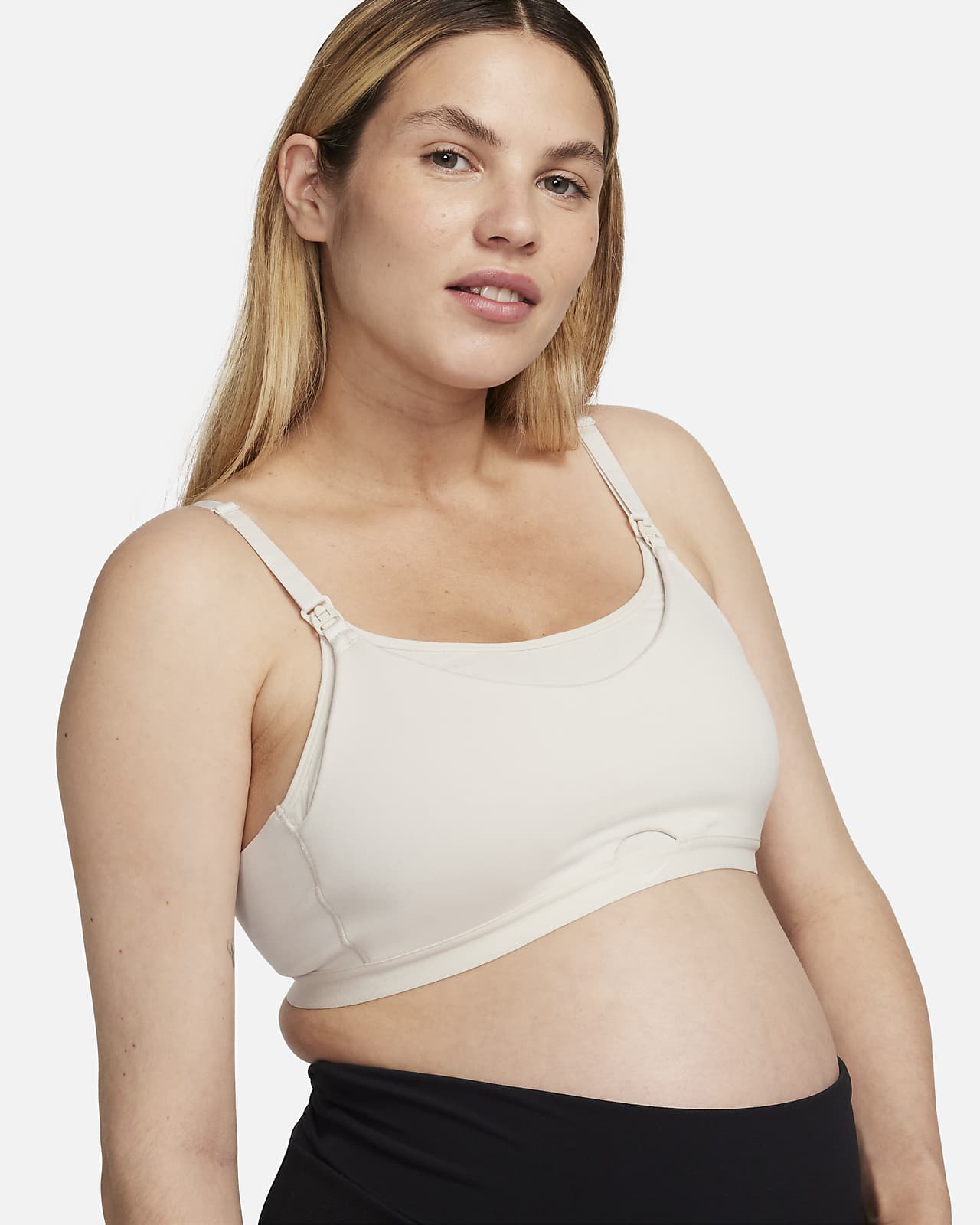 Bra deportivo de lactancia con forro delgado de baja sujeción para mujer (maternidad) Nike Alate (M)
