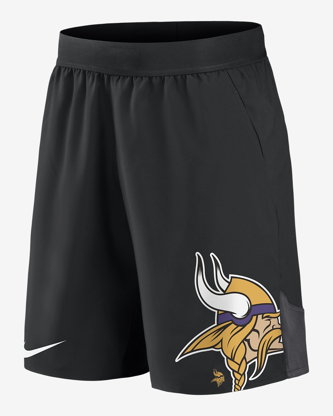 Nike Men's Dri-Fit Stretch (NFL Minnesota Vikings) Shorts in Black, Size: Small | NKZV166N9M-06R