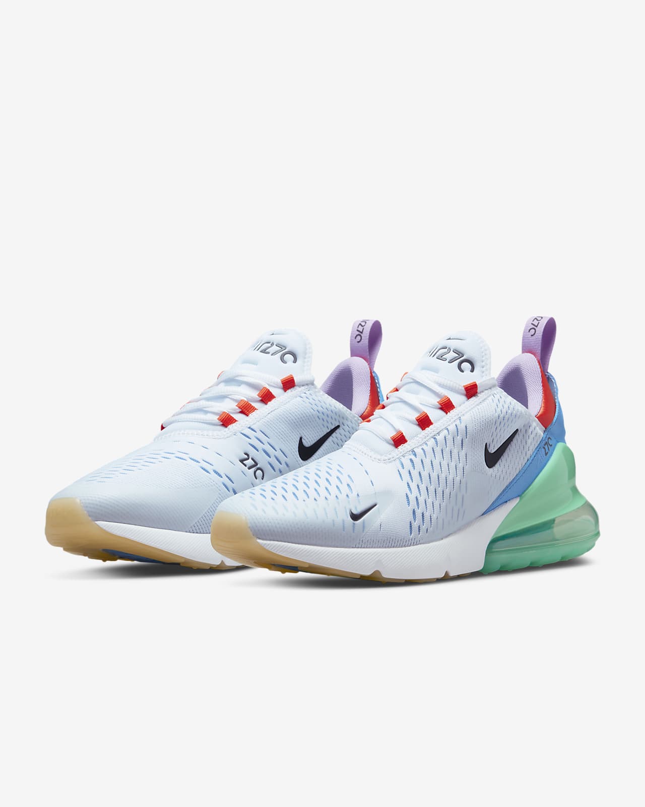 nike air max 270 mens white blue