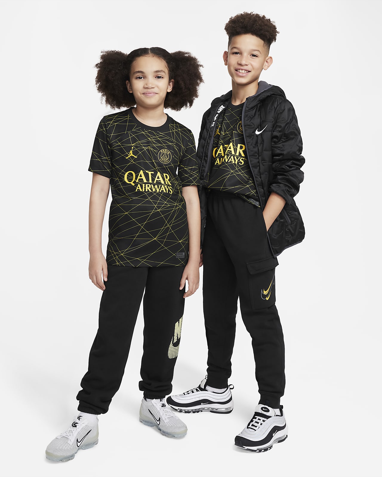 Camiseta Nike 4a PSG x Jordan 2023 Dri-Fit Stadium negra