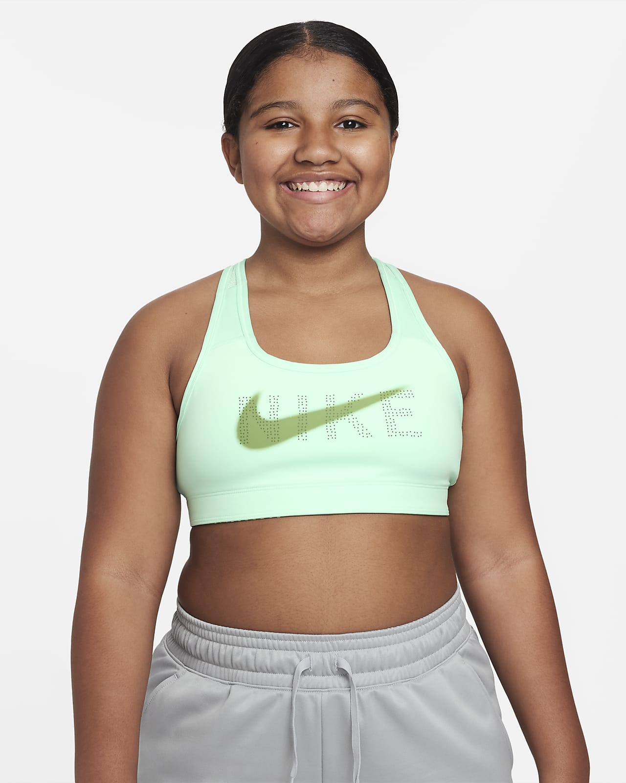 valor El cuarto Identidad Nike Swoosh Big Kids' (Girls') Reversible Sports Bra (Extended Size). Nike .com