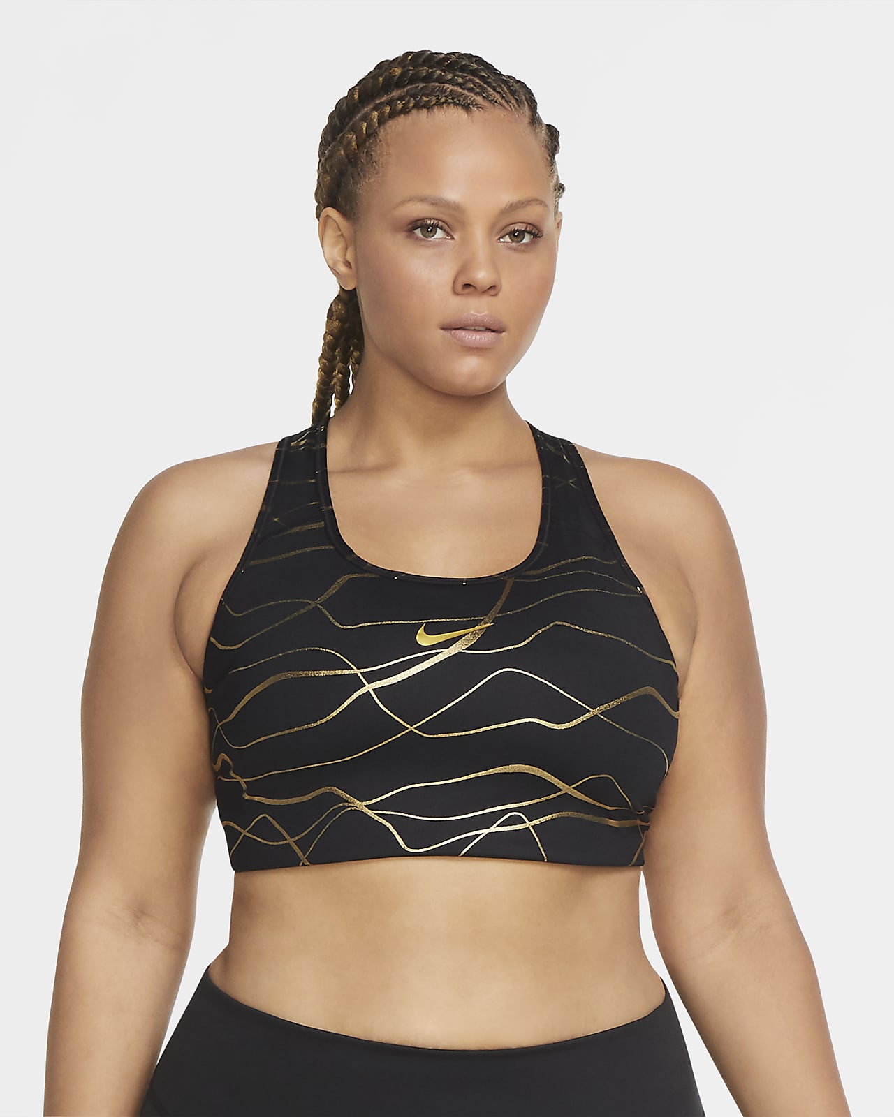 Nike Swoosh Icon Clash Women's MediumSupport NonPadded Printed Sports