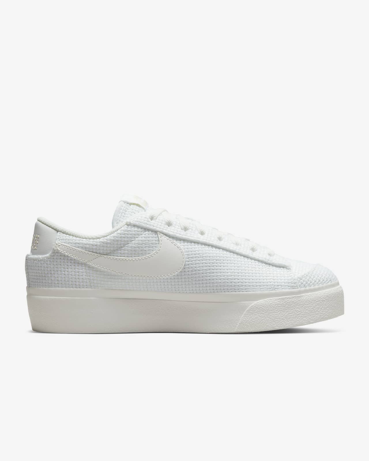 nike all white platform sneakers