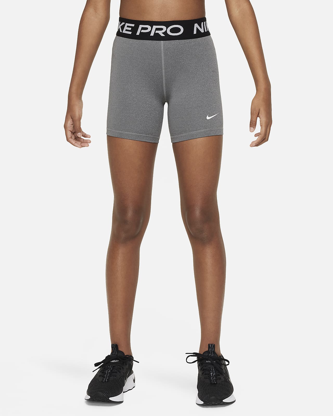 Nike Pro Girls' Capri Carbonheather