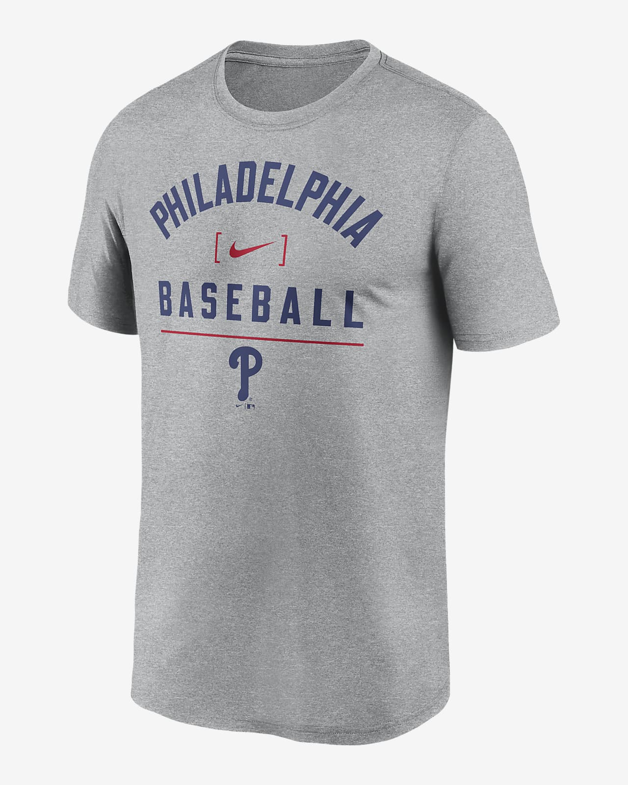 Philadelphia Phillies Arch Baseball Stack Men's Nike Dri-FIT MLB T-Shirt