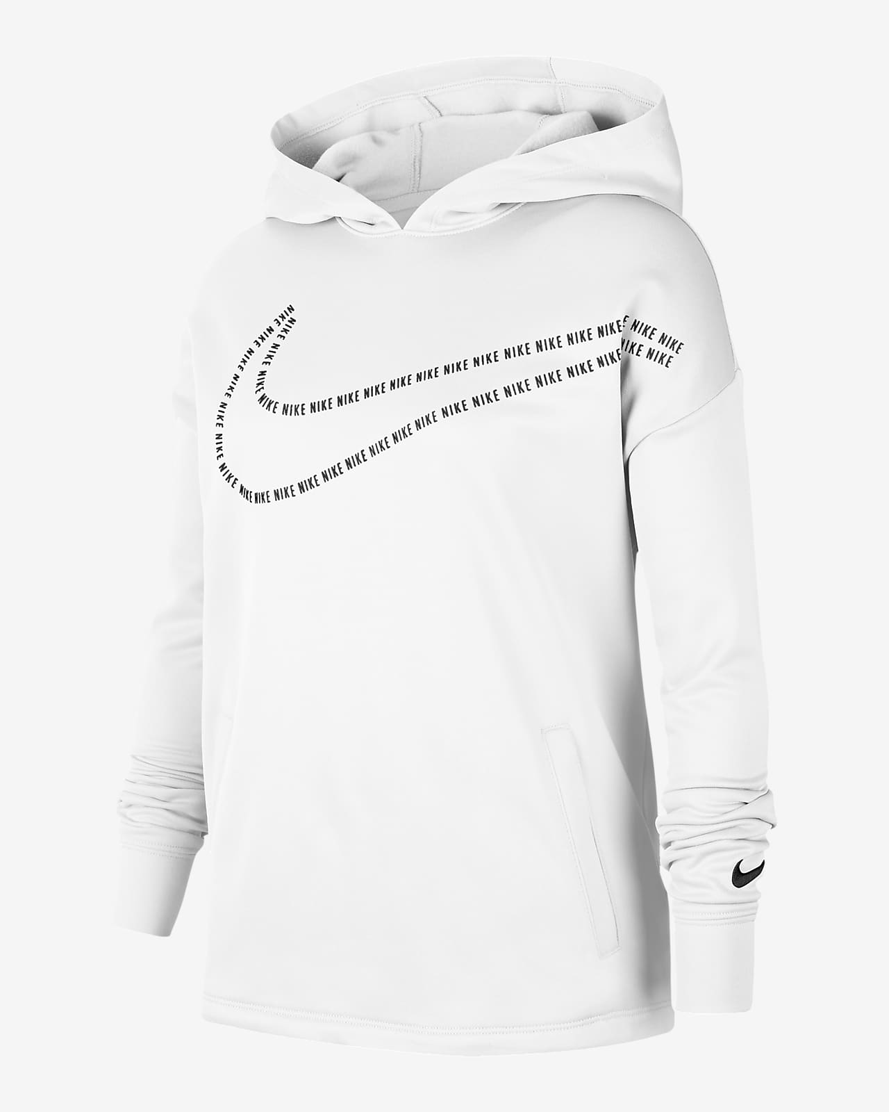 xs white nike hoodie