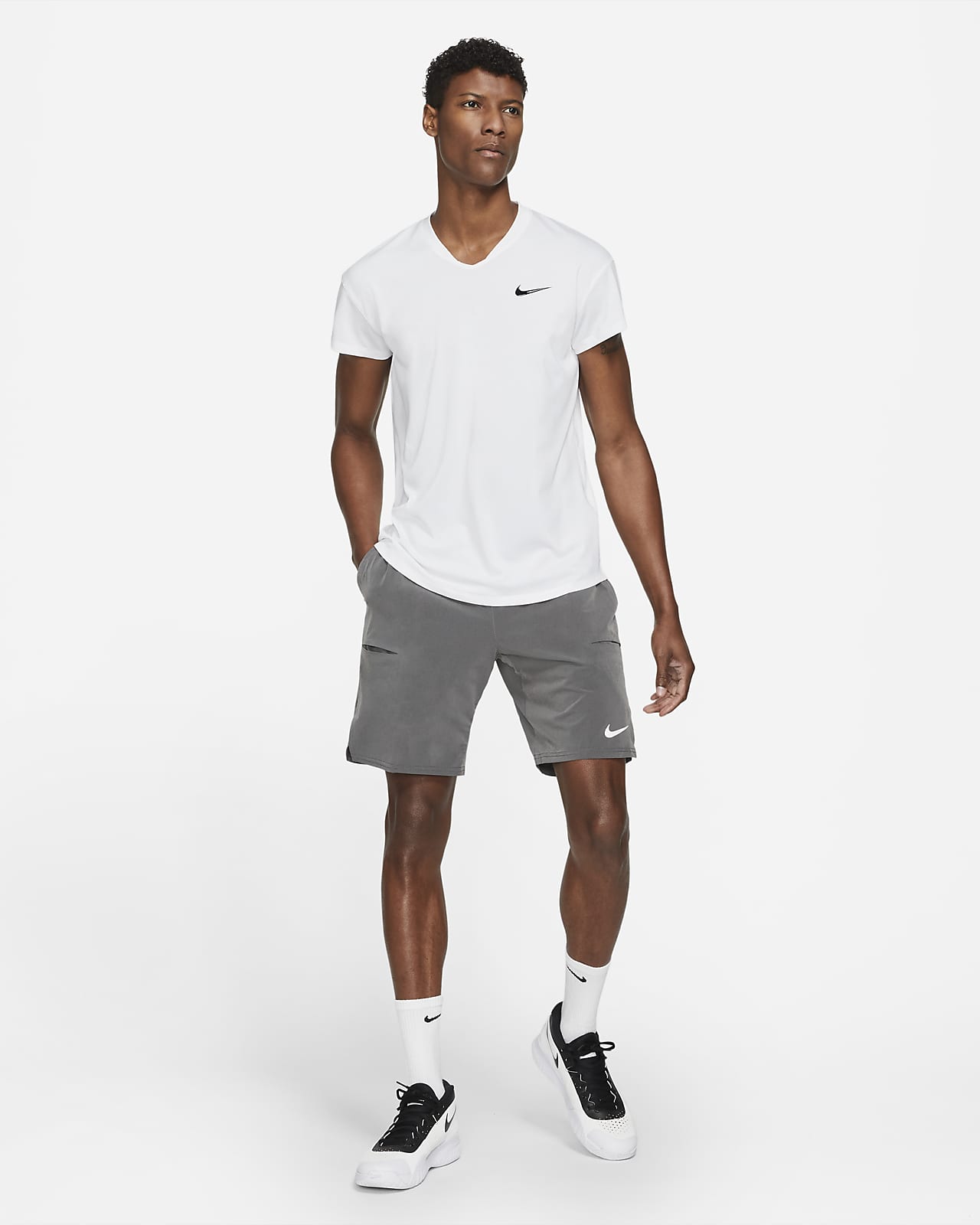 nike court slam tennis shorts