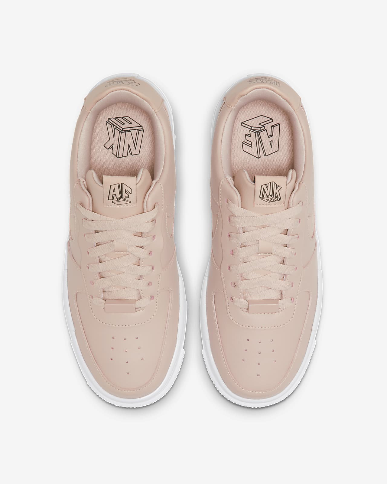 nike air force 1 with pink nike sign