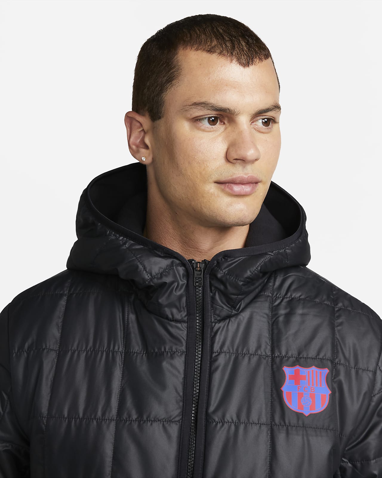 fc barcelona fleece jacket