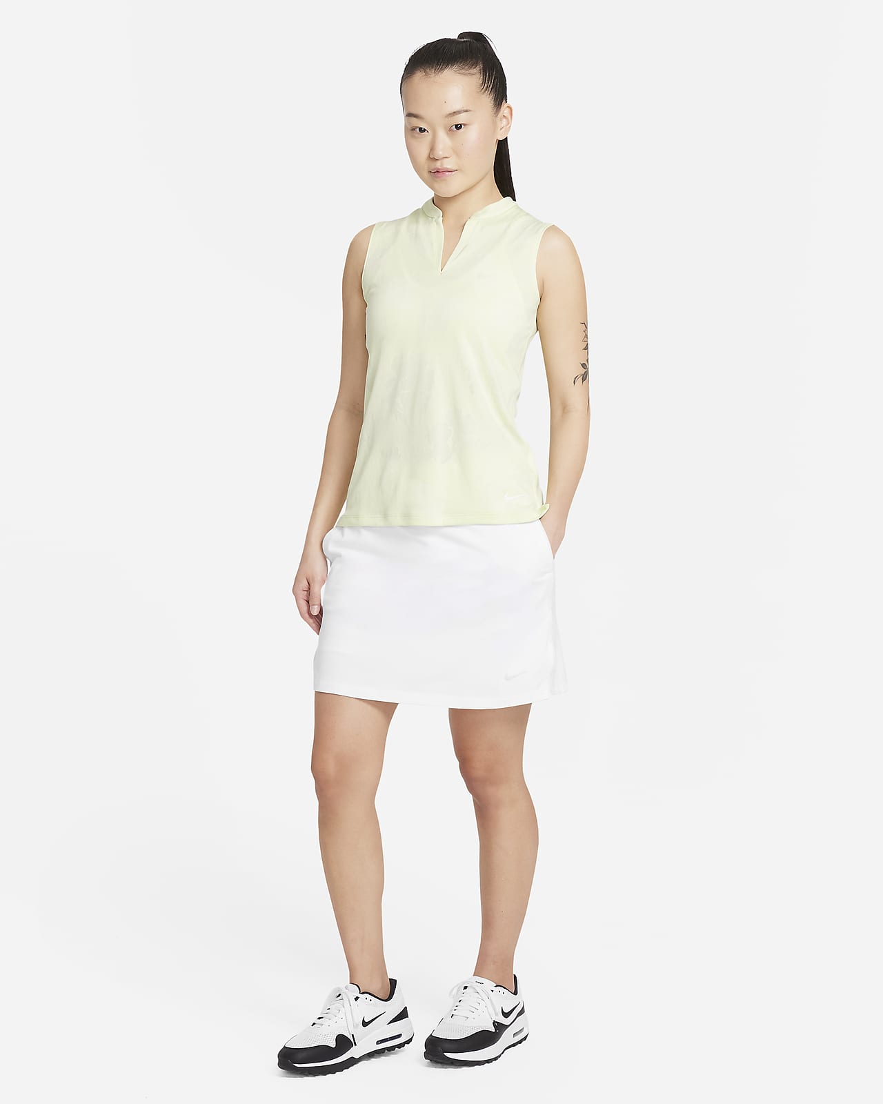nike women's dry sleeveless victory polo
