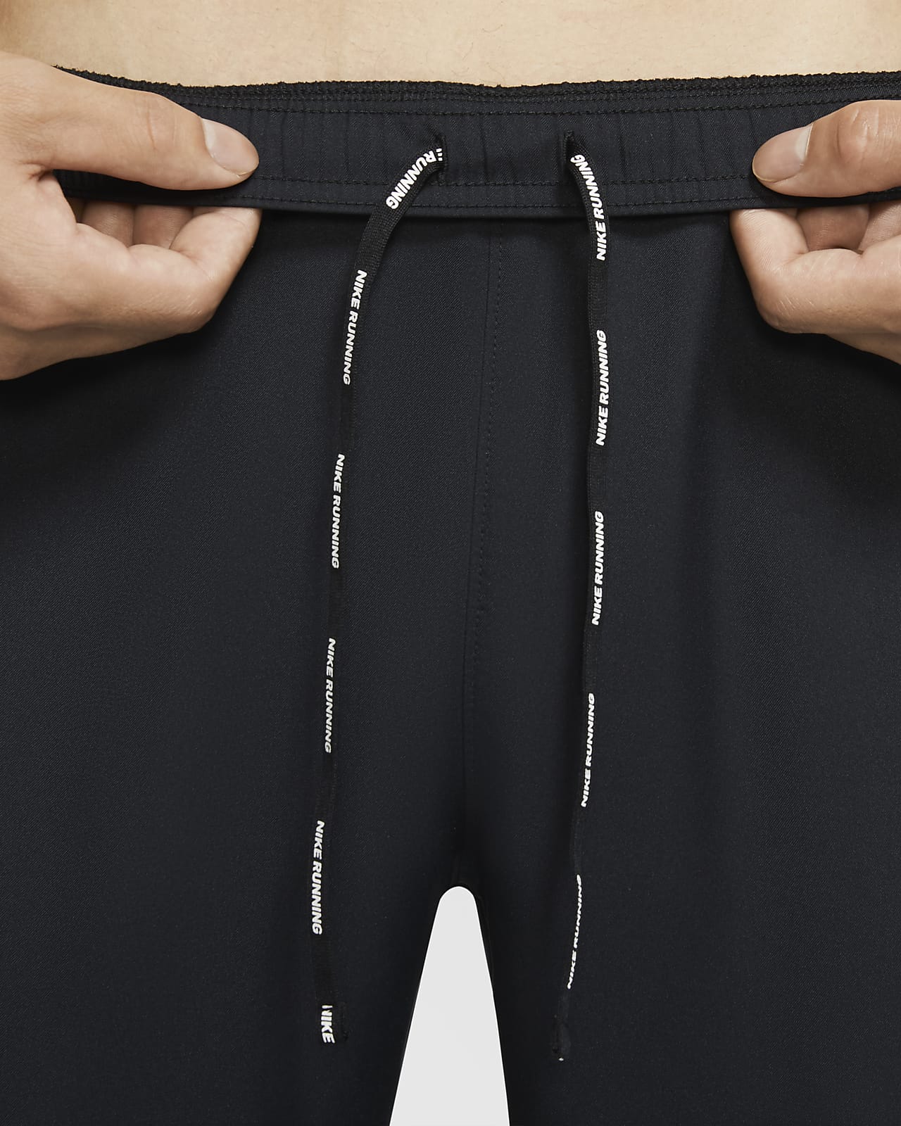 nike running essential woven sweatpants in black