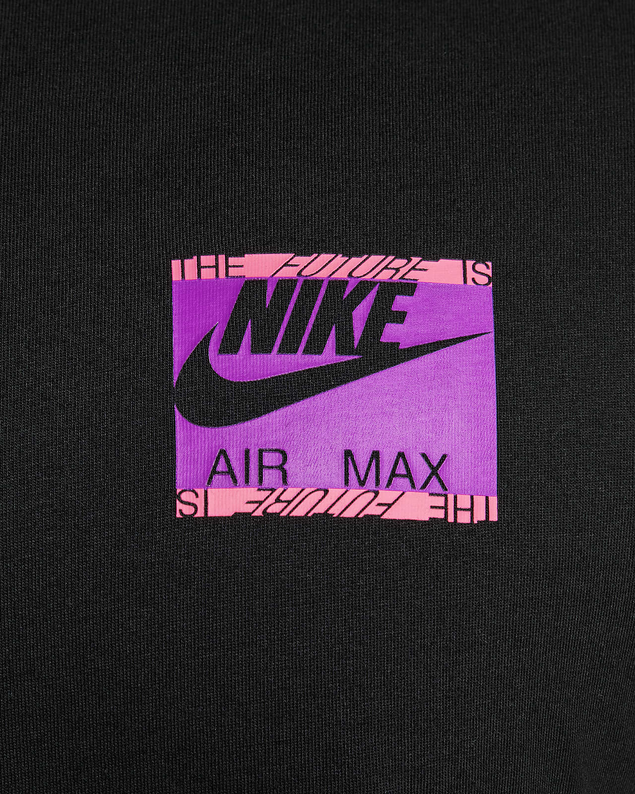 black and purple nike shirt