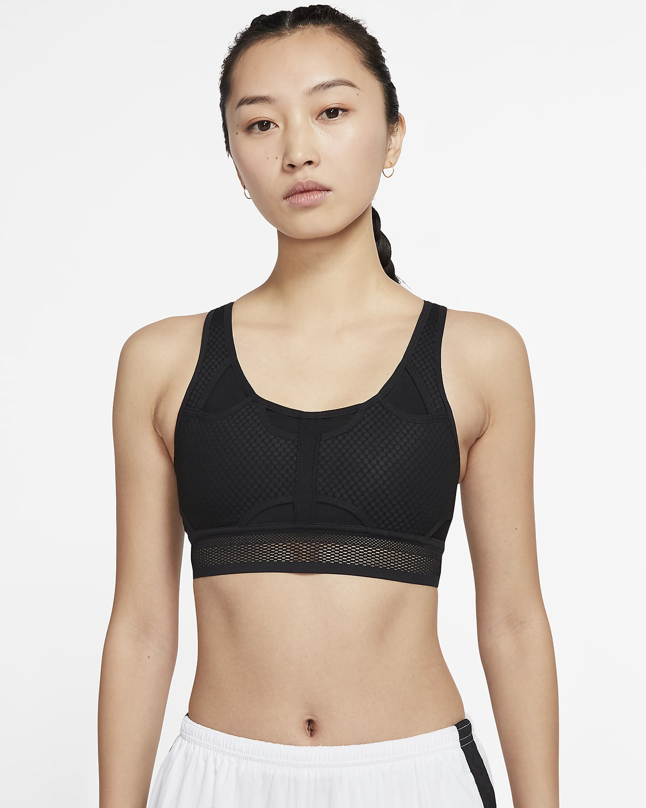 nike women's air medium support mesh sports bra