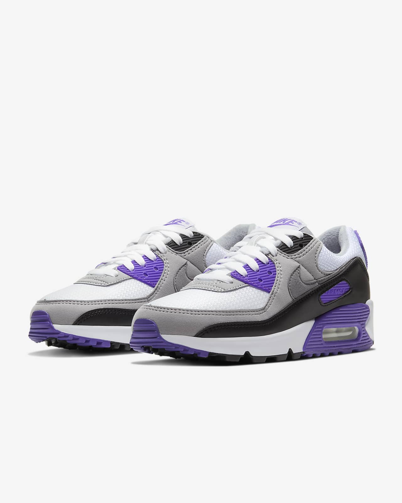 nike air max 90 purple and black