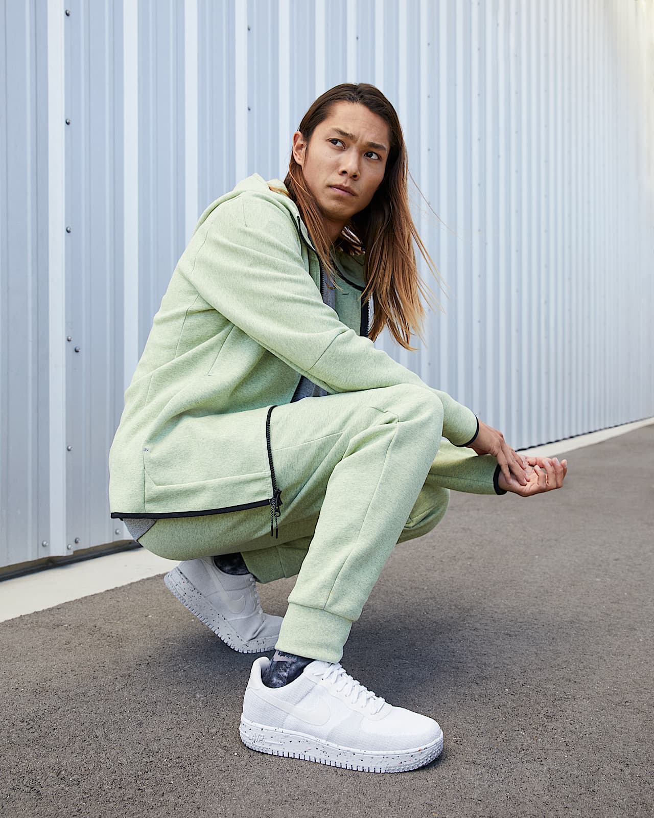 Nike Air Force 1 Crater FlyKnit Herenschoen. Nike BE